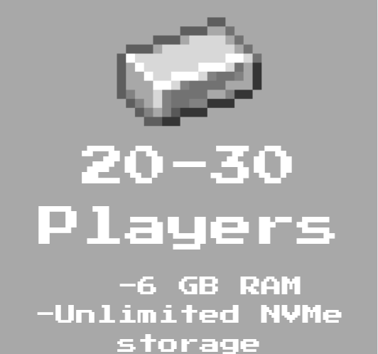 6GB Ram (20-30 players)